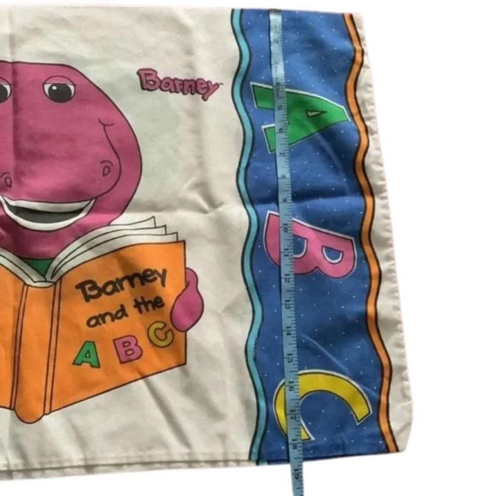 Vintage 1993 Barney and baby bop single pillow case retro nostalgia